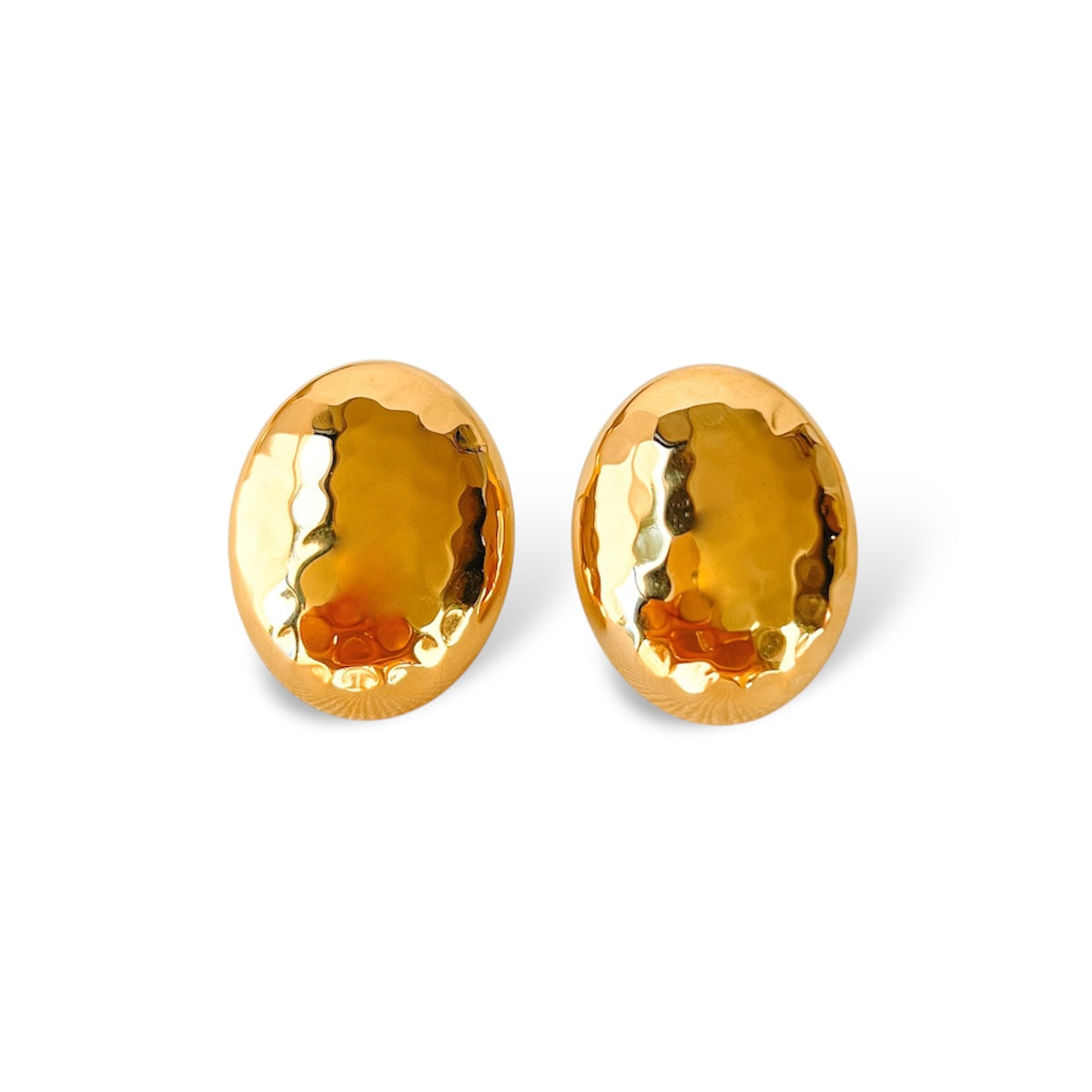 Oval Textured Studs