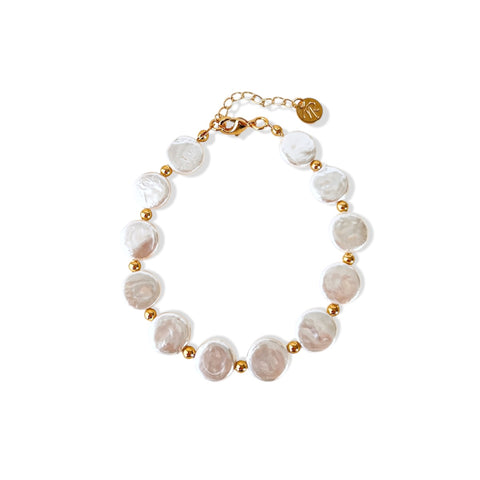 Flat Pearl Bracelet