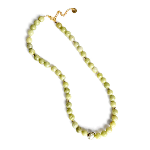 Pearl Pistachio Necklace