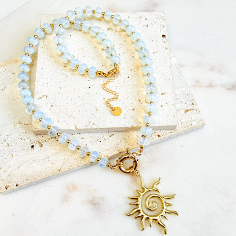 Destellos de ópalo necklace