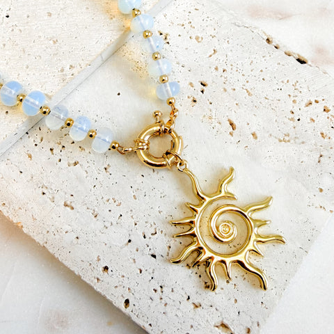 Destellos de ópalo necklace