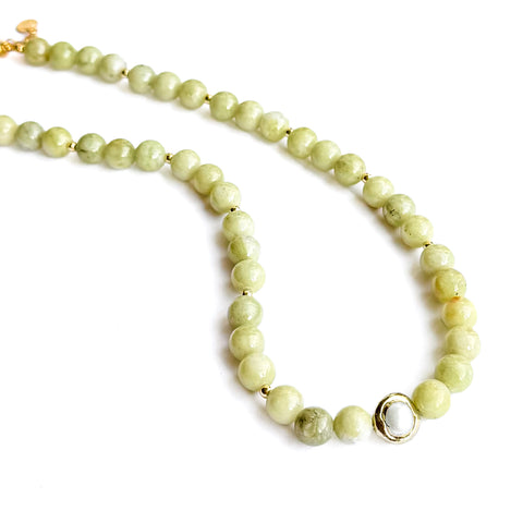 Pearl Pistachio Necklace