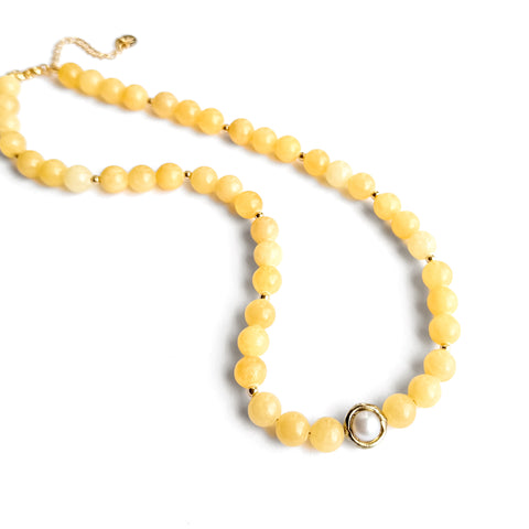 Lemon Pearl Necklace