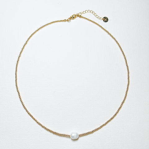 Beaded and Pearl Necklace