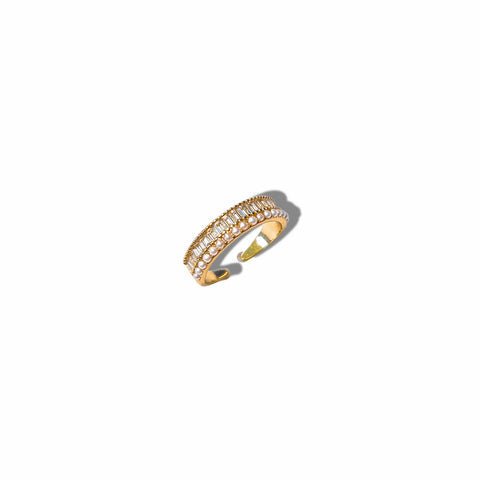 Bright & Pearl Band Ring