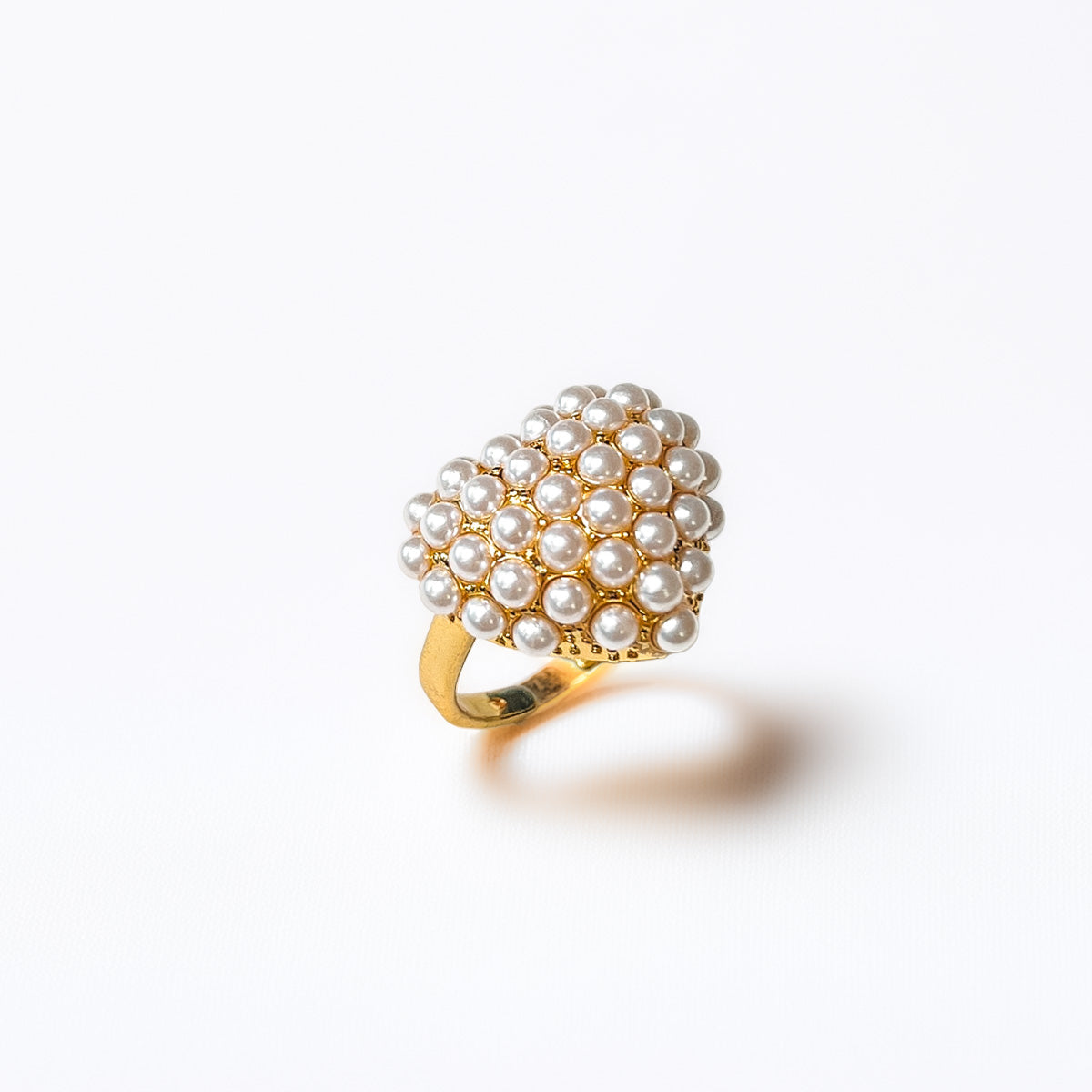 Pearl Heart Ring