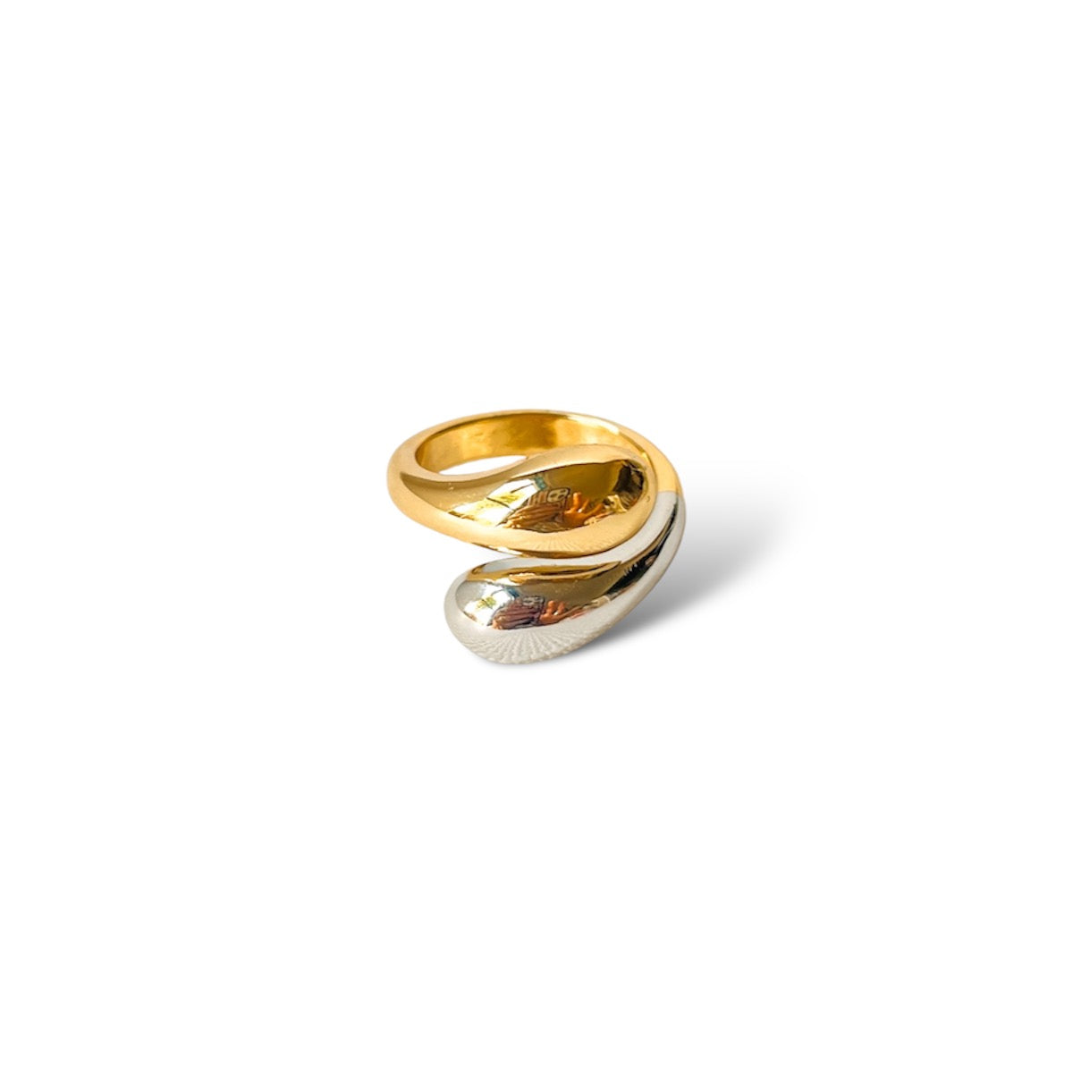 Two Tone Drop Ring