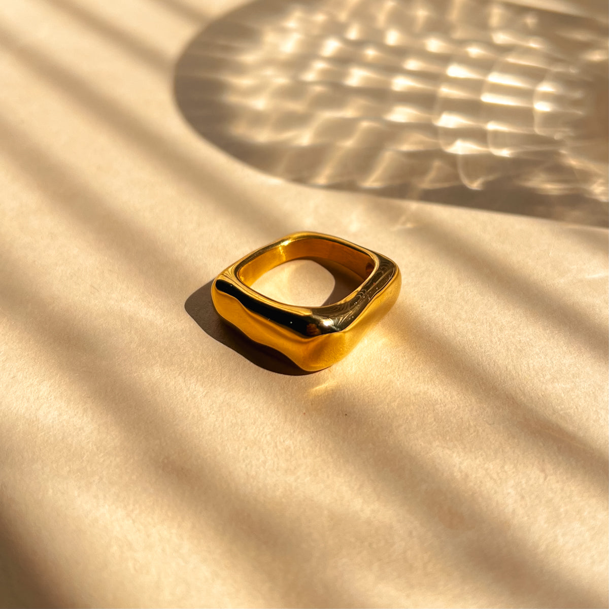 Golden Square Ring