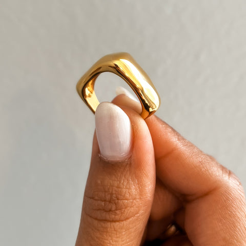 Golden Square Ring