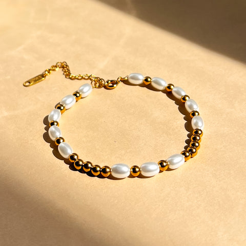 Pearl Gold Bracelet