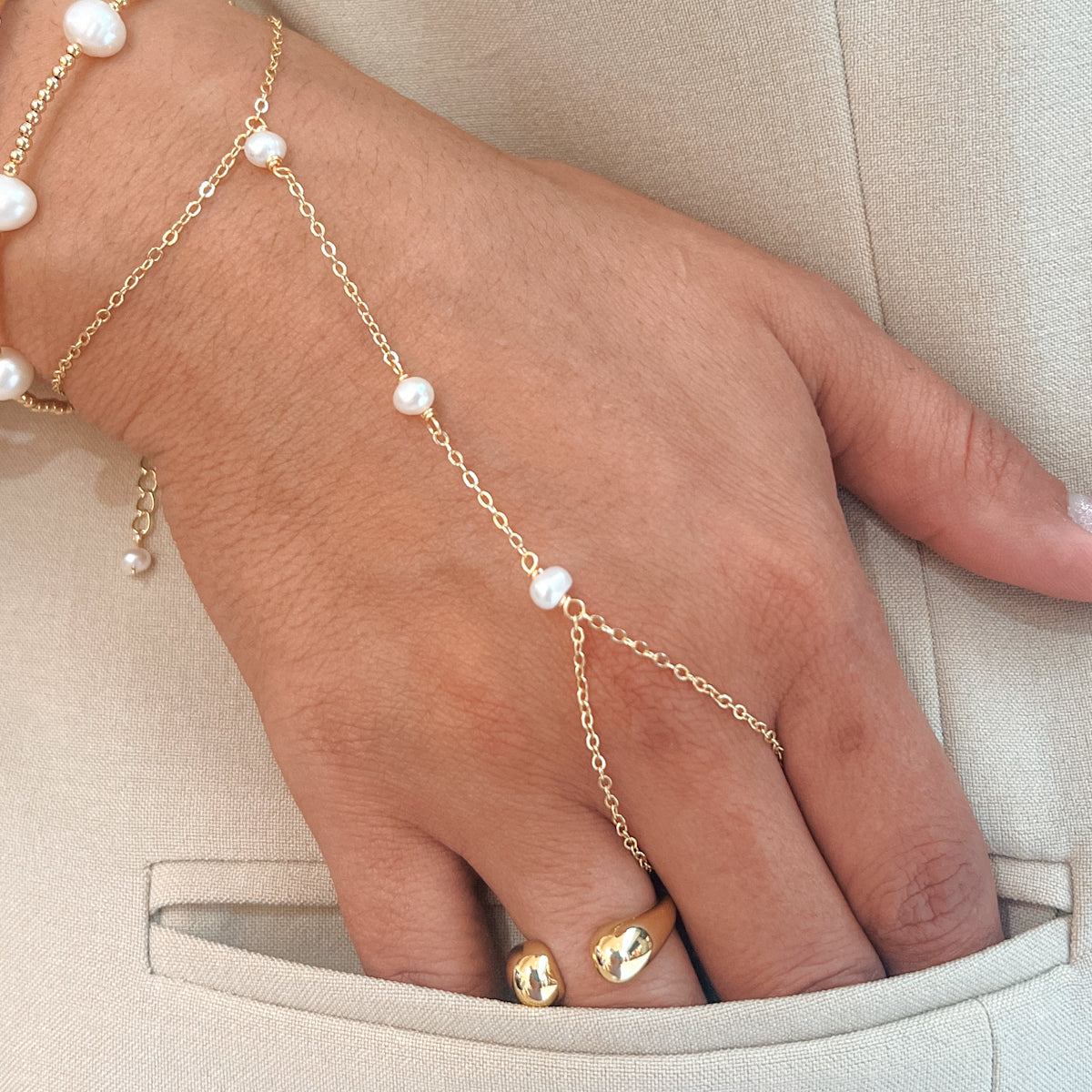 Pearl Hand Chain