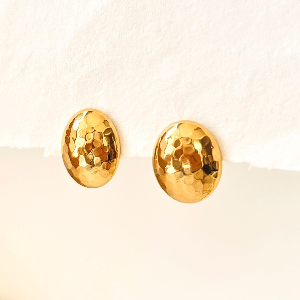 Oval Textured Studs