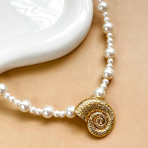 Pearl and Shell Necklace