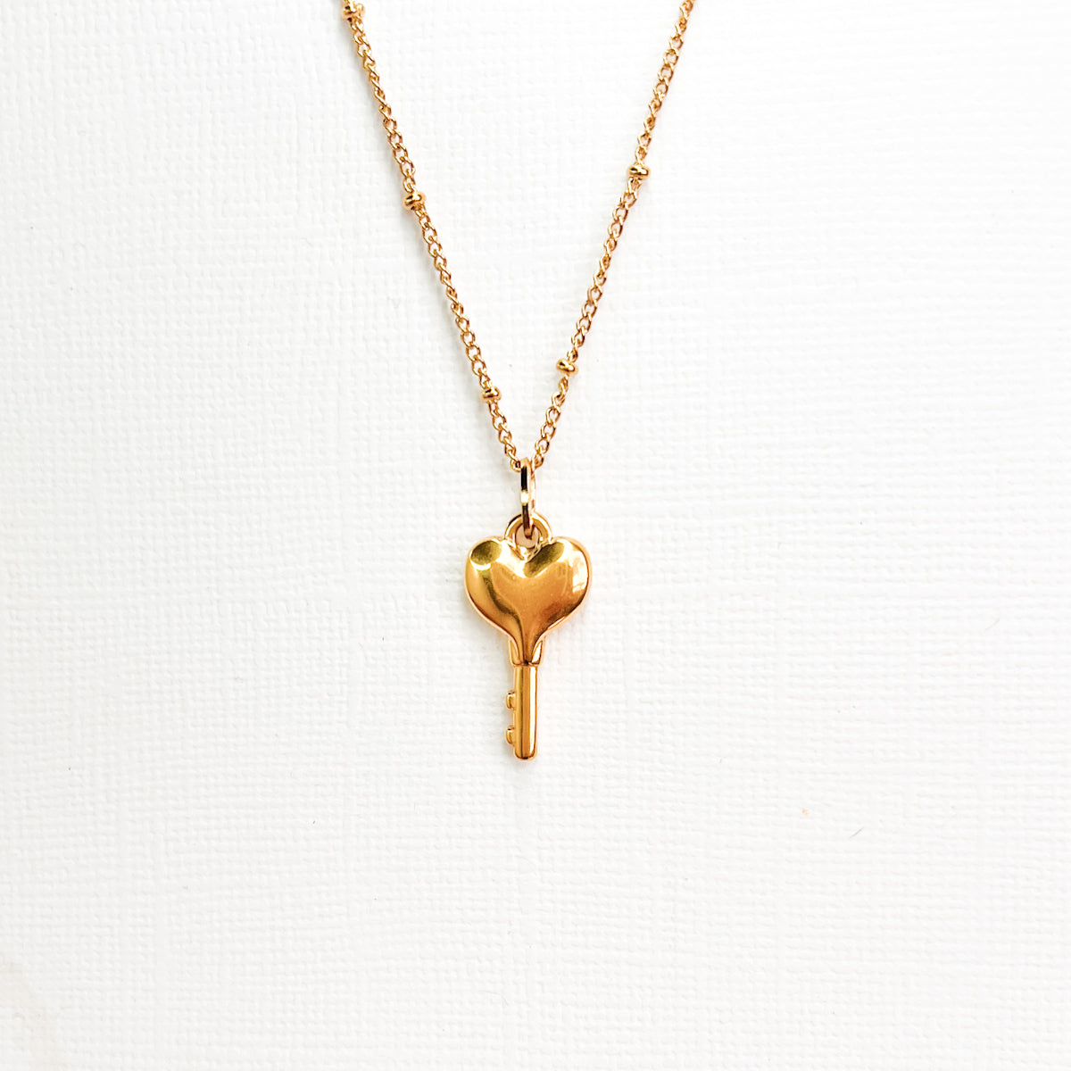 Heart Key Necklace