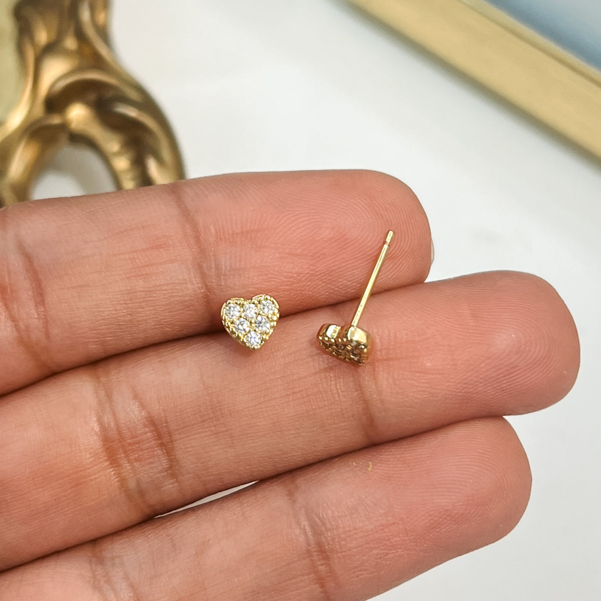 Heart Studs