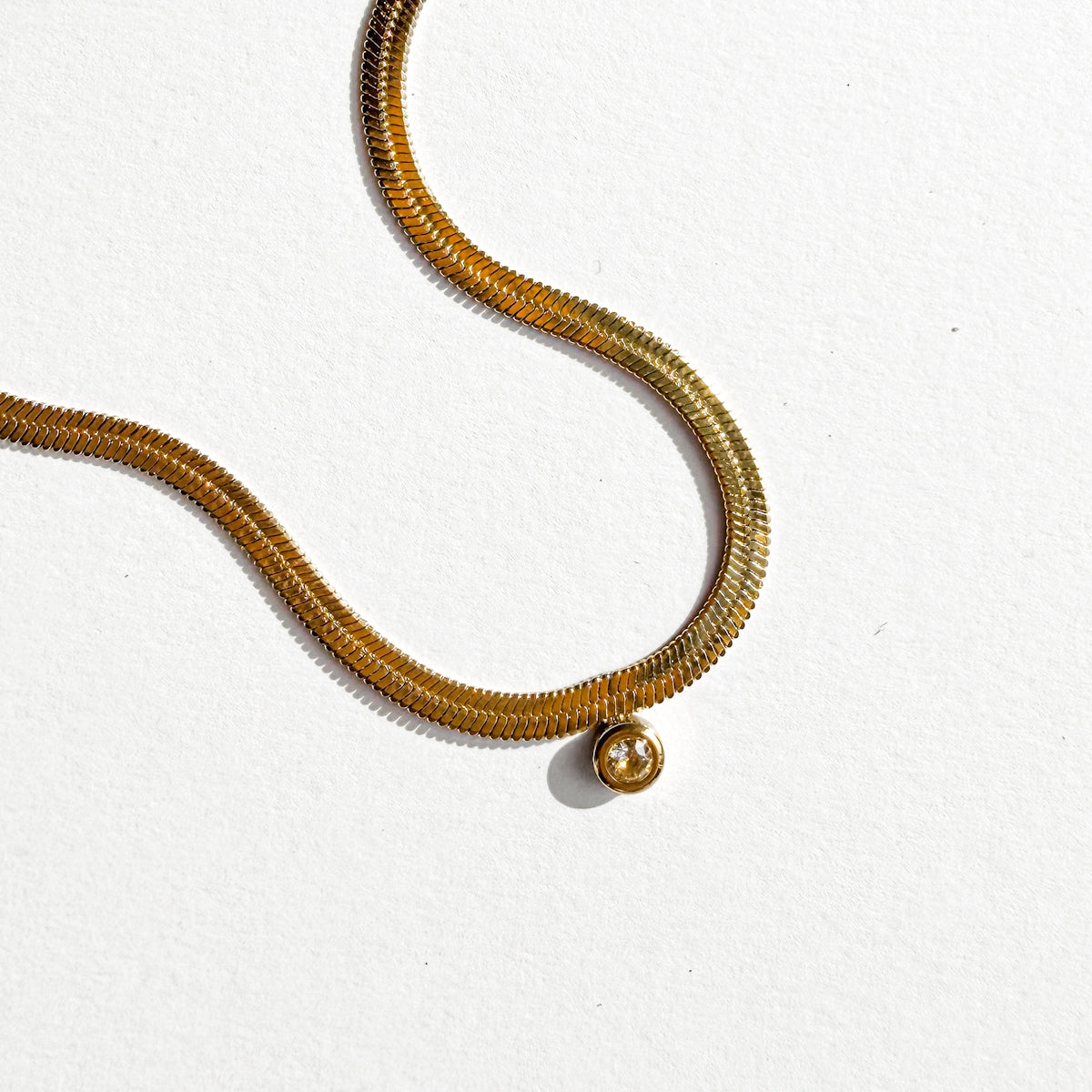 Zircon Snake Chain