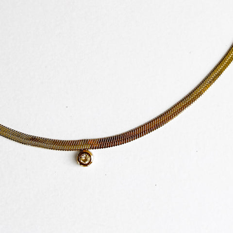 Zircon Snake Chain