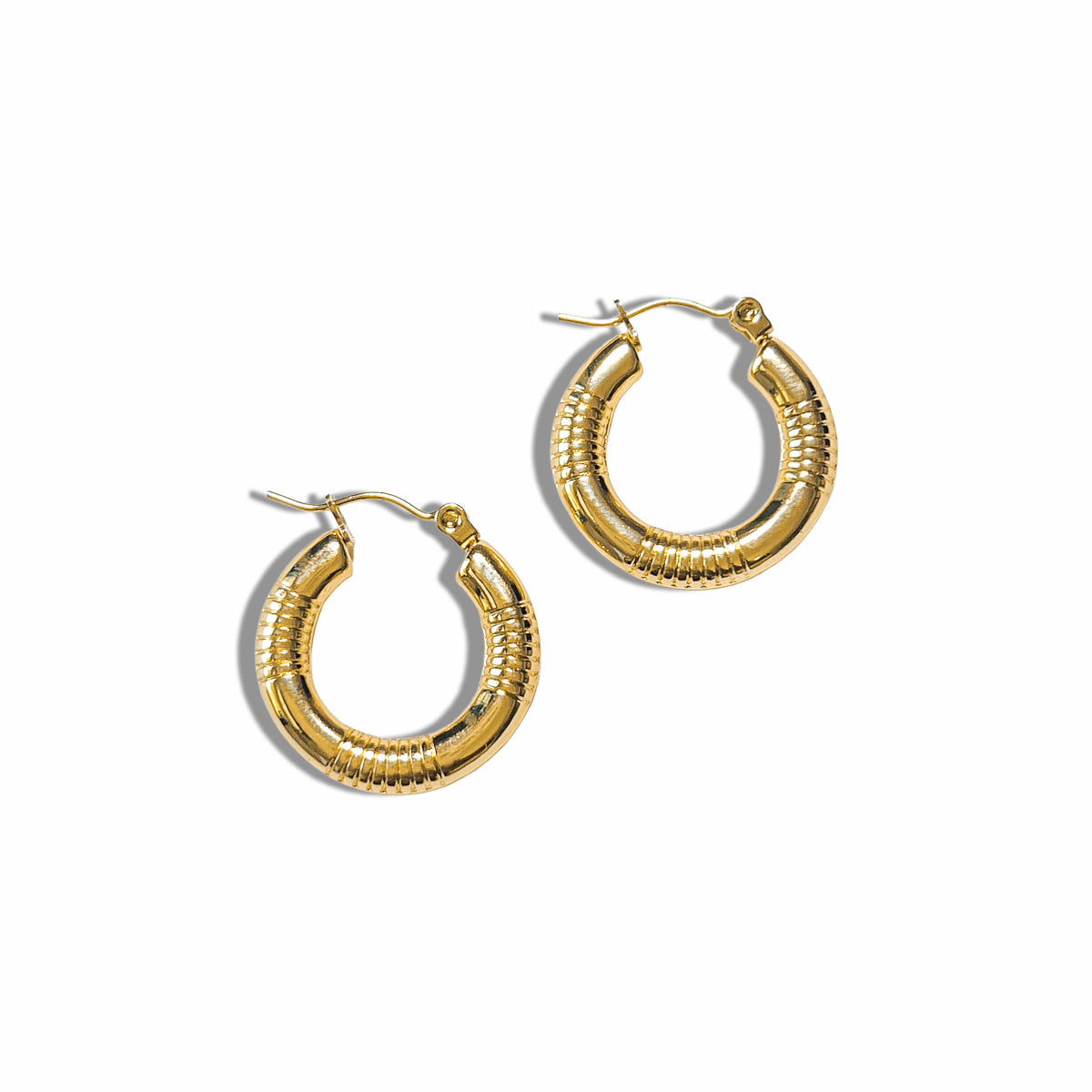 Golden Line Hoops