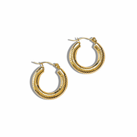 Golden Line Hoops