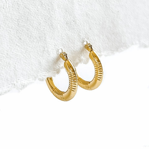 Golden Line Hoops