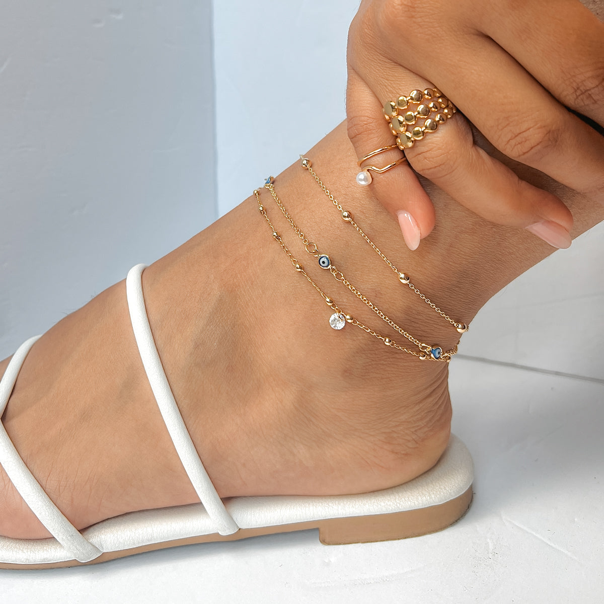 Zircon Anklet