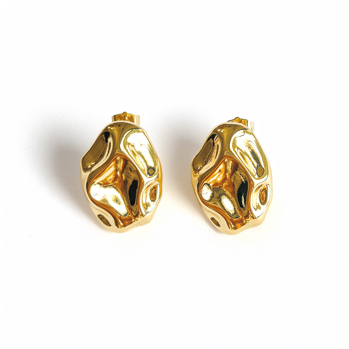 Abstract Oval Earring in
