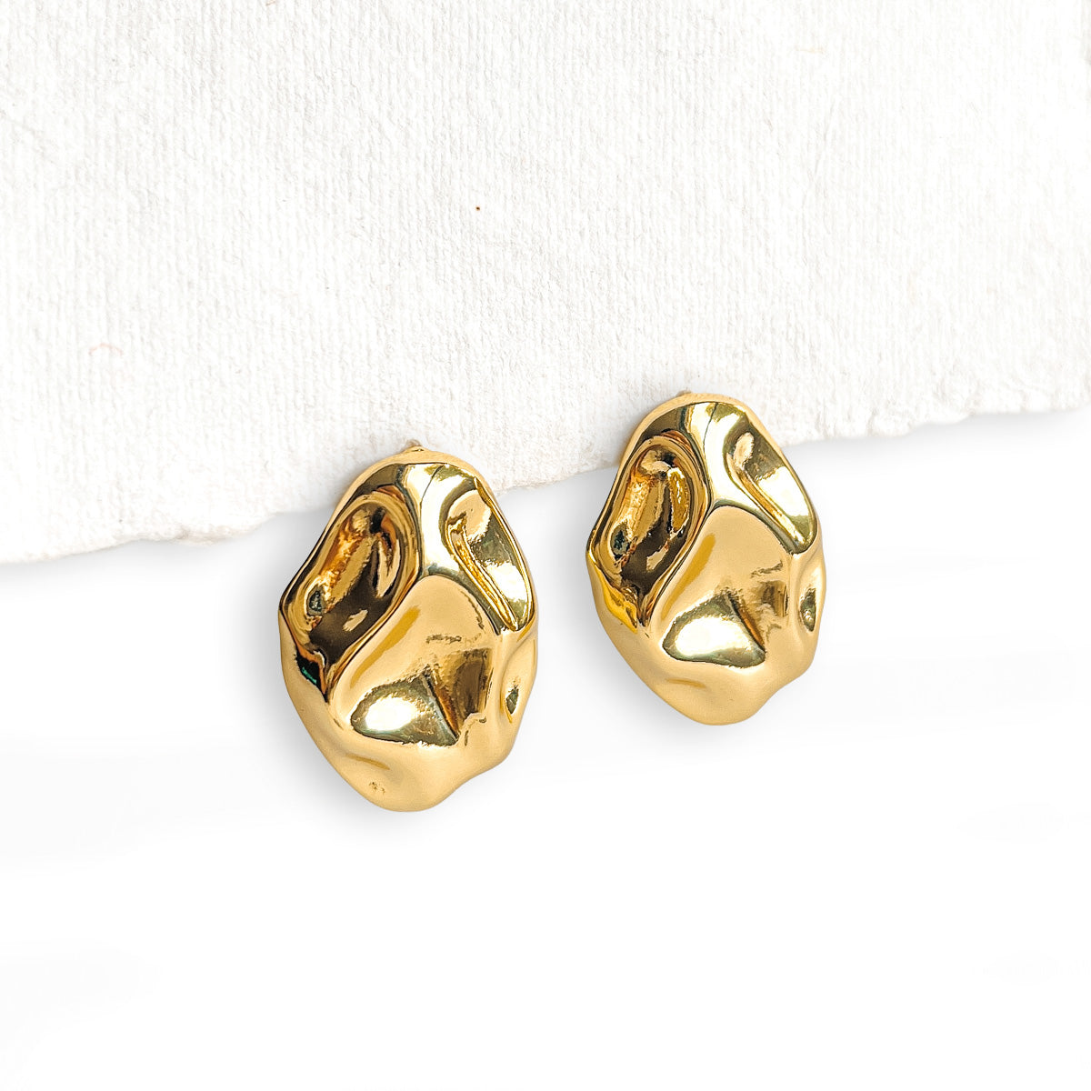 Abstract Oval Earring in