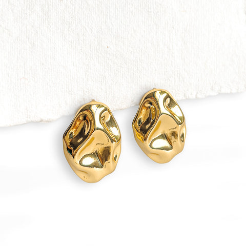 Abstract Oval Earring in