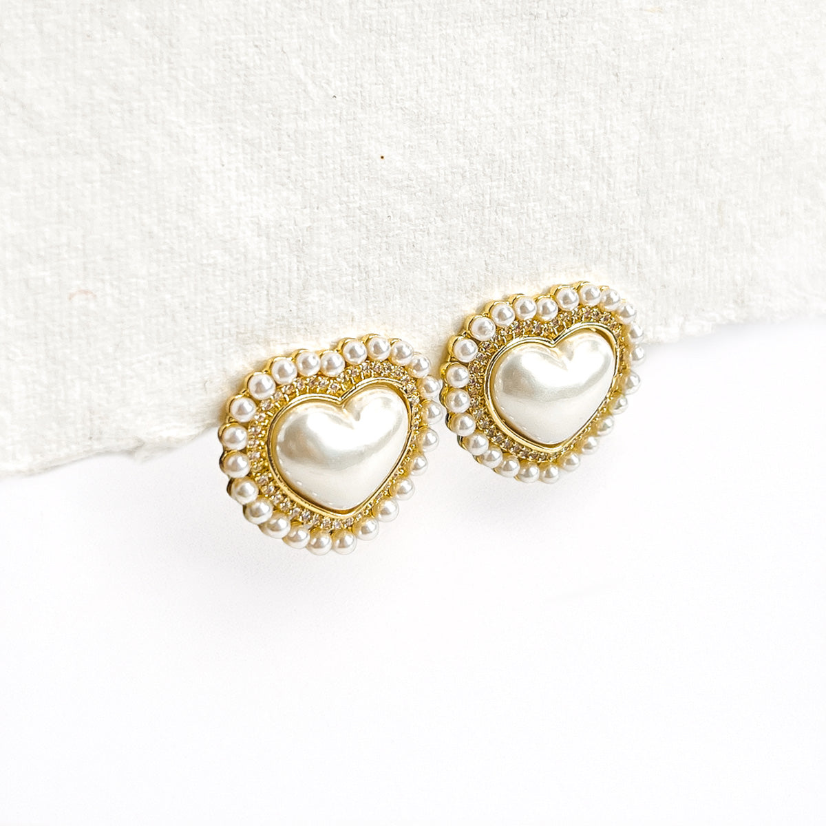 Pearl Heart Earring