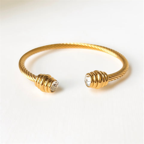 Zircon Twist Bangle