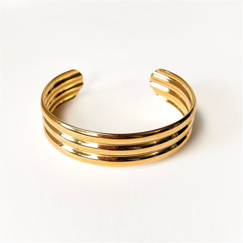 Chunky Tri Wap Bangle