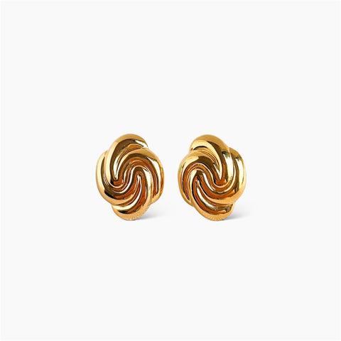 Oval Golden Studs