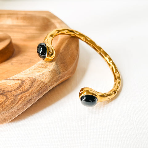 Textured Onyx Bracelet