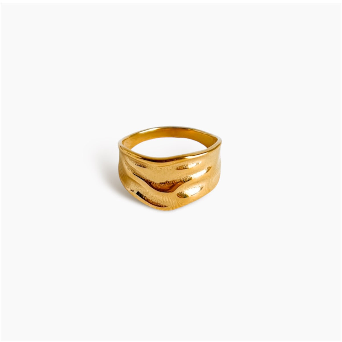 Textured Golden Ring