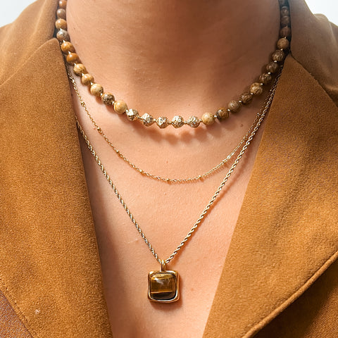 Gold Jaspe Necklace