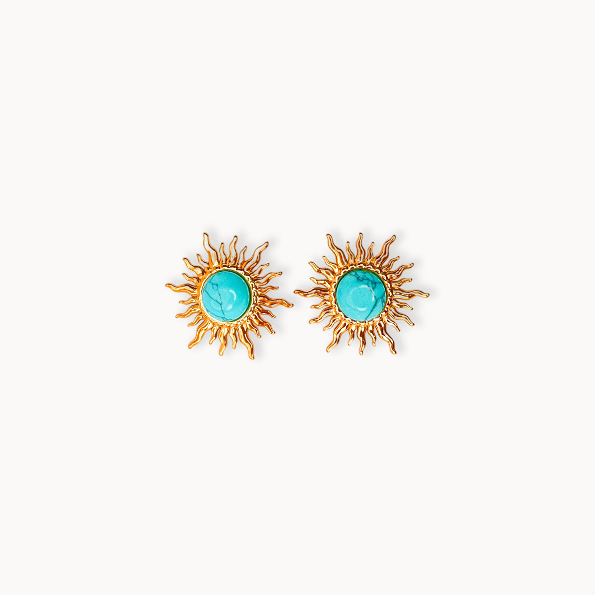 Turquoise Sun Earring