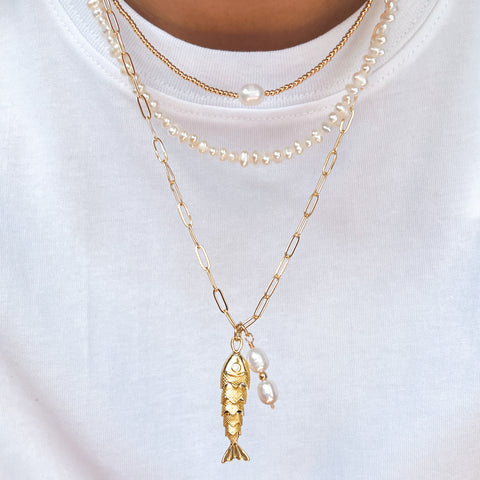 Simple Pearl Necklace