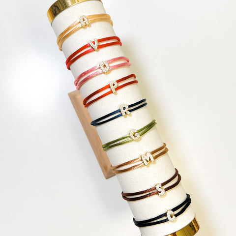 Silk Initial Bracelet