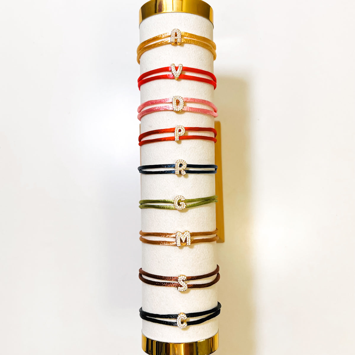 Silk Initial Bracelet
