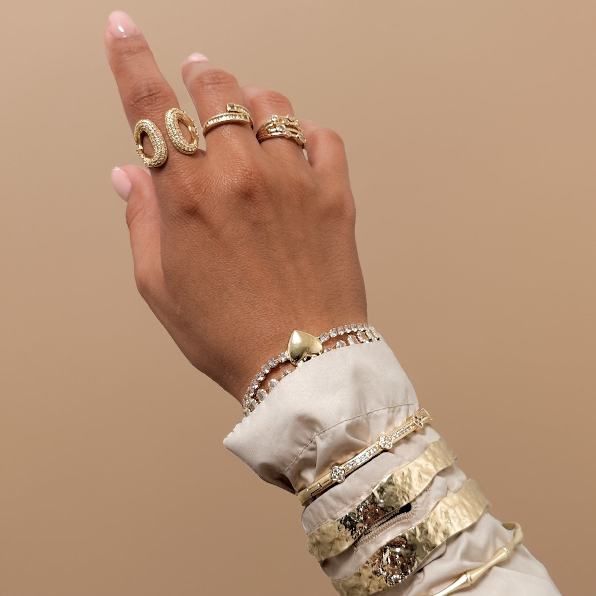 Abstract Cuff Bangle