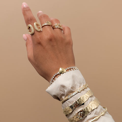 Abstract Cuff Bangle