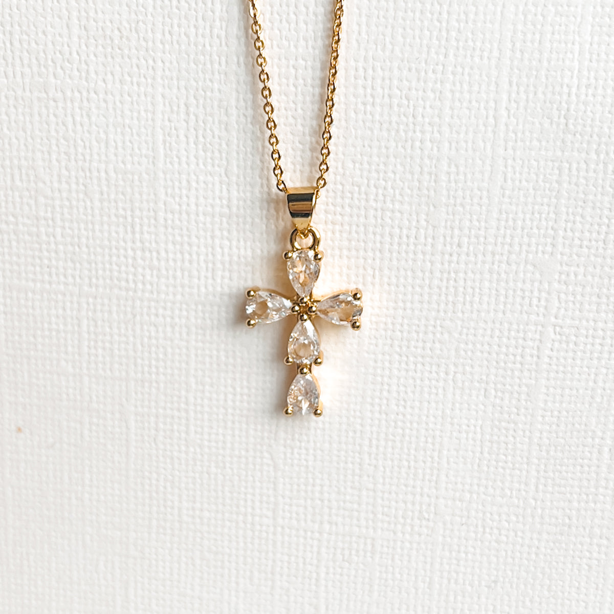 Zircon Cross Medium Necklace