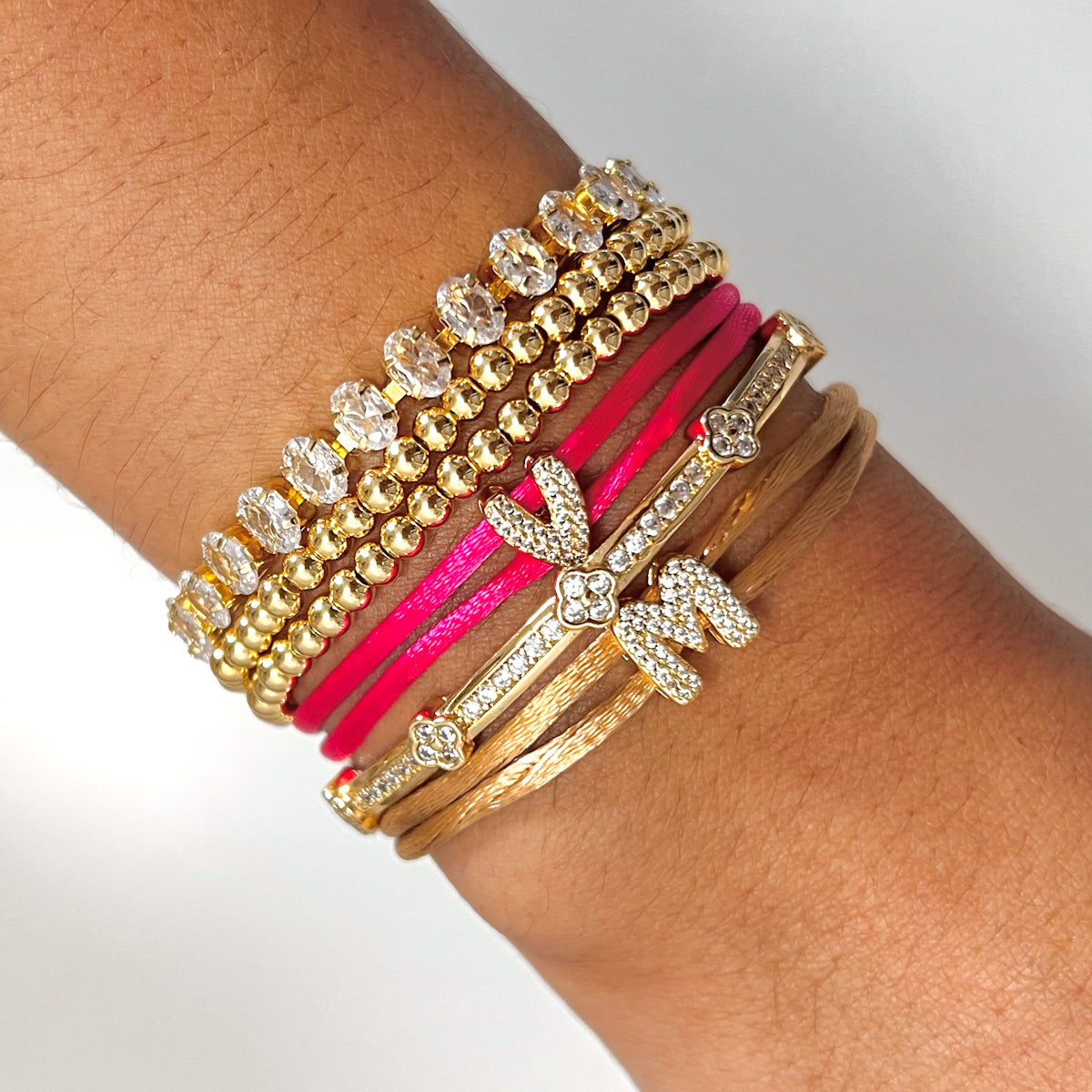 Silk Initial Bracelet